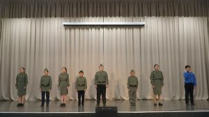 "Баллада о трёх шагах" ученики  Ново-Ленинской школы 8-9 лет рук-ль Шоболова АЮ Осинский р-н Н-Л