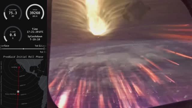 Artemis 1. Orion re-entry