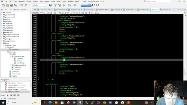 4 рассказываю про разработку гонок. выхлоп фары