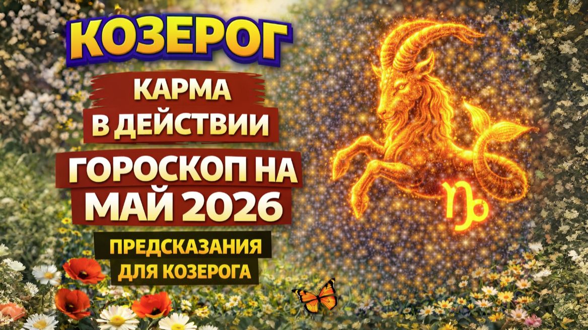  КОЗЕРОГ: гороскоп на май 2026 года   Предсказания для Козерога 
