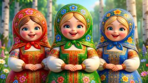 МАТРЁШКИ ВОТ ТАКИЕ КРОШКИ + МУЛЬТИКИ И ПЕСЕНКА ДЕТЯМ И МАЛЫШАМ + РУССКИЕ МАТРЁШКИ МУЛЬТИК