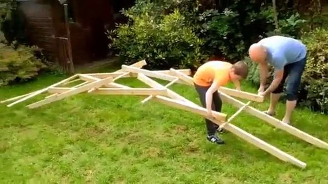 Строительство моста по технологии Da Vinci