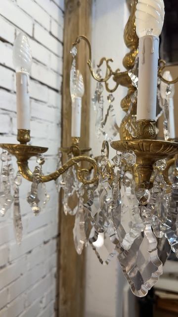 Люстра из бронзы на пять электросвечеи 20716