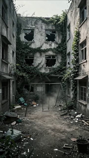 Заброшенный двор: напоминающий о потерянном детстве Заброшенное Ностальгия ГородскоеИсследование