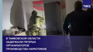 В Тамбовской области задержали пятерых организаторов производства наркотиков