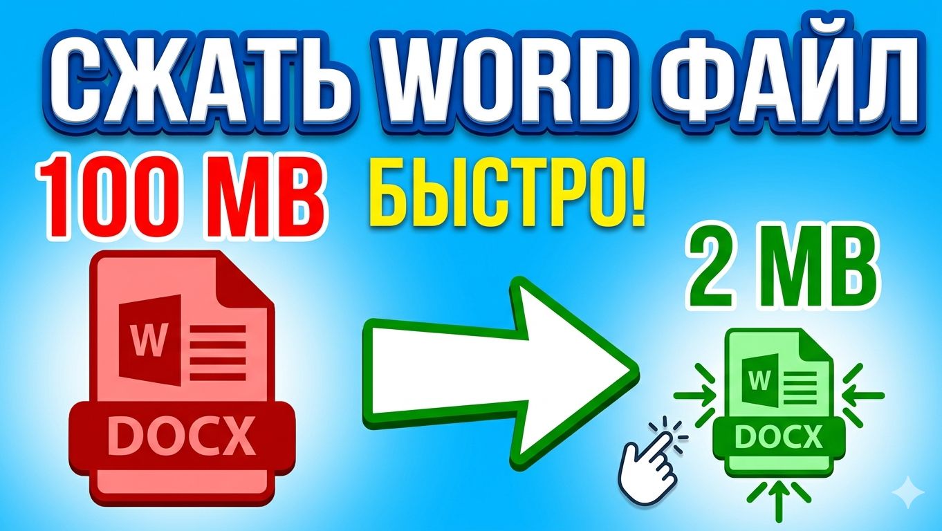 Как сжать Word?