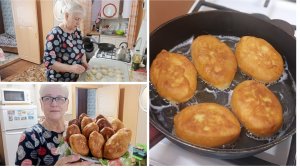 "Жизнь на пенсии".. Пирожки с картошкой, жаренные на сковороде.