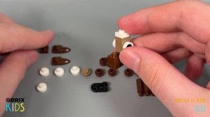 Собираем осла из конструктора QBRIX KIDS - детские конструкторы с видеоинструкцией