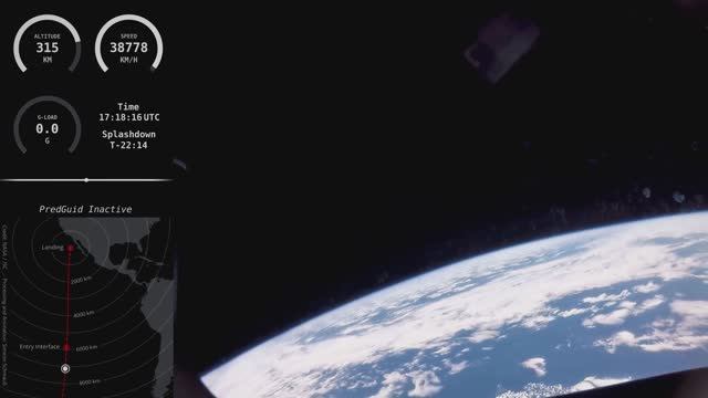 Artemis 1. Orion re-entry