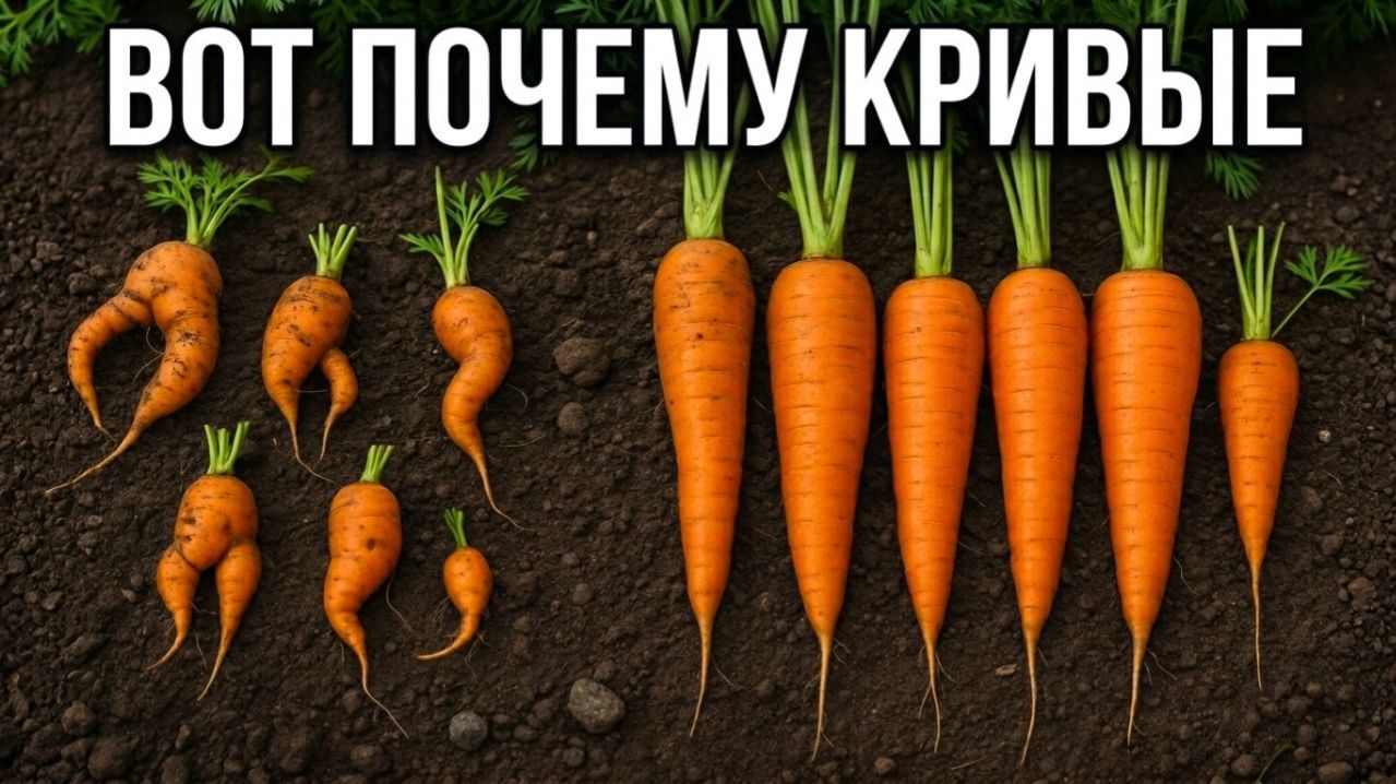 Почему морковь растёт кривой Ты почти наверняка делаешь эту ошибку