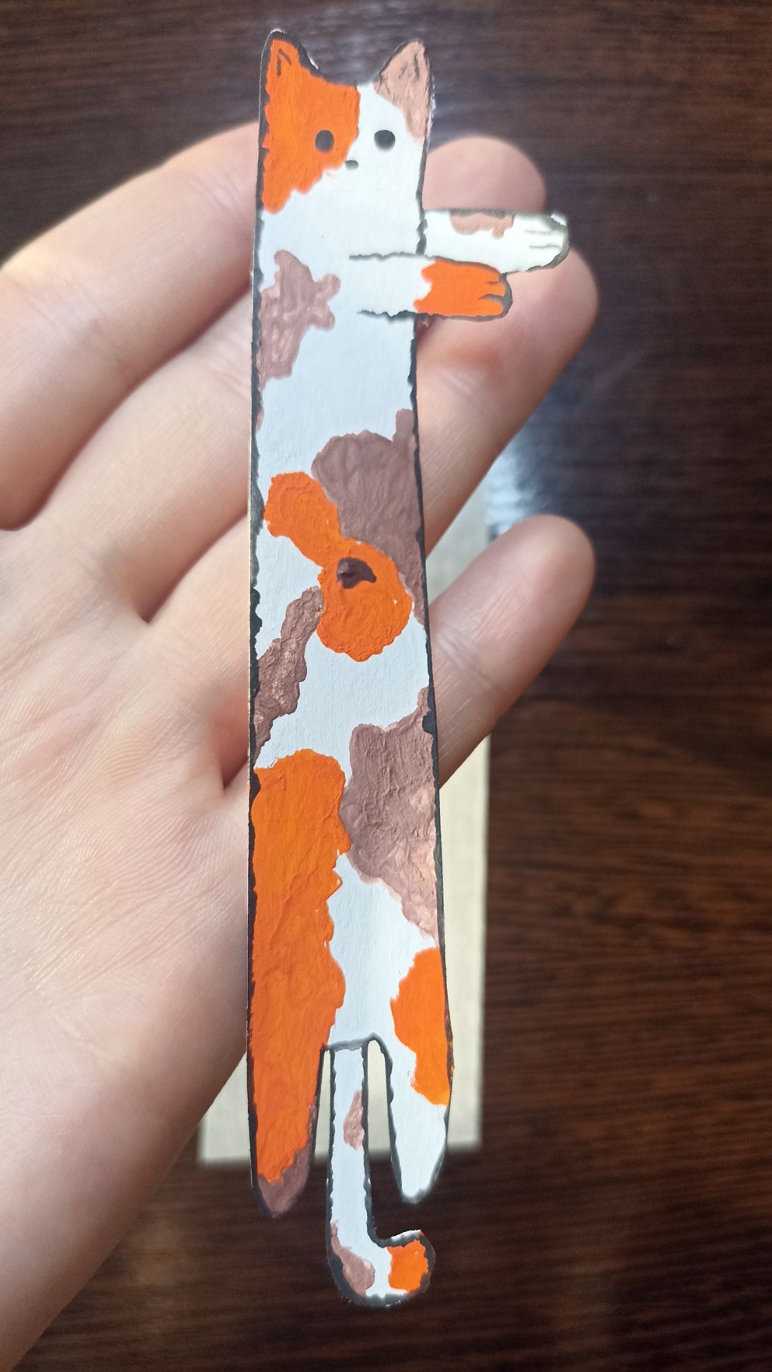 Сделала закладку для книги в виде котика