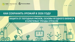 Как сохранить урожай в 2026 году: защита от погодных рисков, основы ягодного бизнеса и тренды
