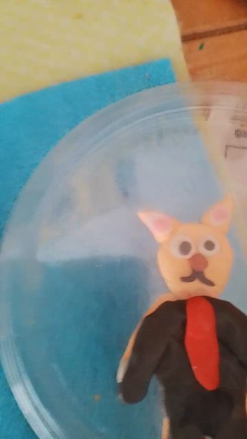 пёсик из пластилина