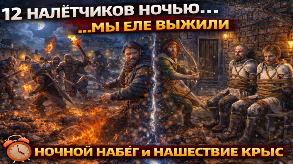 12 НАЛЁТЧИКОВ НОЧЬЮ… МЫ ЕЛЕ ВЫЖИЛИ & Прохождение Going Medieval #10