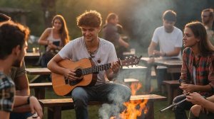 Звуки шашлыка!