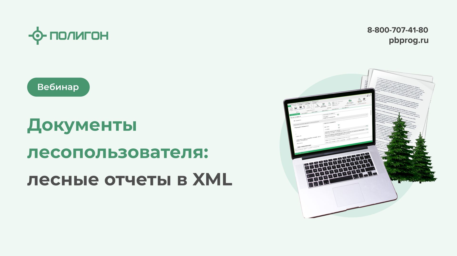 Документы лесопользователя: лесные отчеты в XML