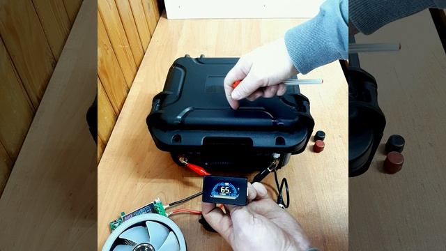 LCD дисплей с кнопкой