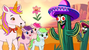 Единорожки (6 серия) 🦄Кактусы🌵Злодеи с пистолетами🔫 в Загадочной пустыне🌵Кто спасет Пони?🐴