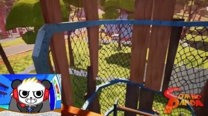 Scary Hello Neighbor Challenge! Let's Play with Combo Panda!