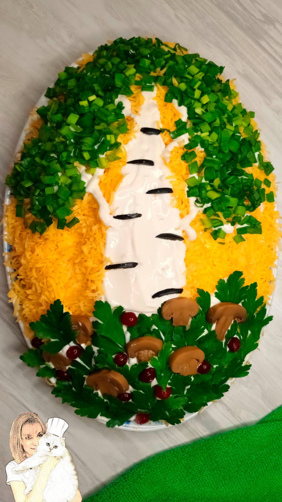 Давно забытый салат Белая береза🌳