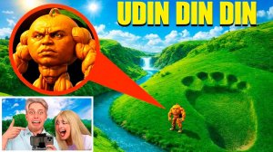 МЫ УВИДЕЛИ UDIN DIN DIN В РЕАЛЬНОЙ ЖИЗНИ И ДРОН УСПЕЛ ЭТО ЗАПИСАТЬ!