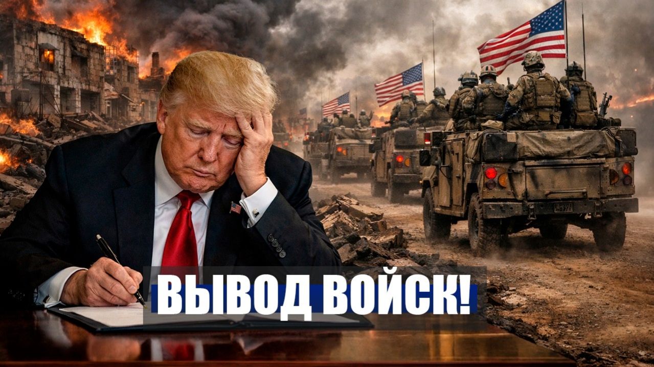 ⚡️Видео новости - США ПОЛНОСТЬЮ выводят ВОЙСКА!  Трамп Соглашение по ЯДЕРНОМУ ОРУЖИЮ достигнуто.