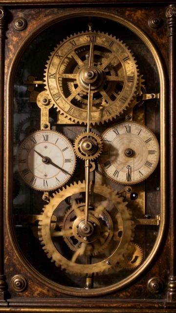 Механизмы старинных часов: искусство и точность #часы #механика #искусство