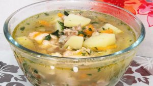 Сытный СУП куриный с перловкой! Очень просто приготовить суп на скорую руку.