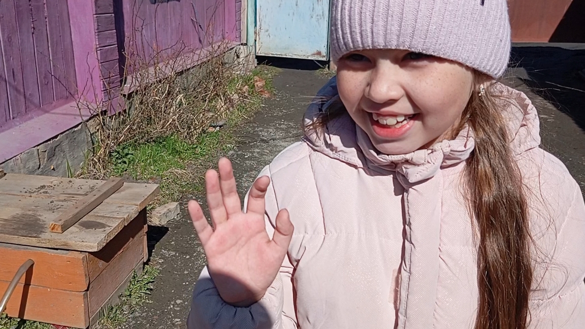 Высадили саженцы.У нас прибавление.