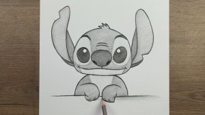 Обучающий рисунок — Как нарисовать Стича — Пошаговый гид по рисованию для начинающих