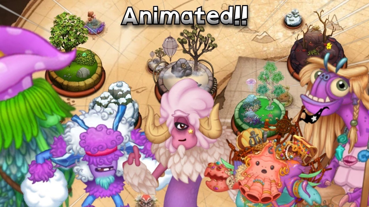 ЧТО ЕСЛИ БЫ ВЗРОСЛЫЕ НЕБОЖИТЕЛИ БЫЛИ НА ПРИРОДНЫХ ОСТРОВАХ - My Singing Monsters