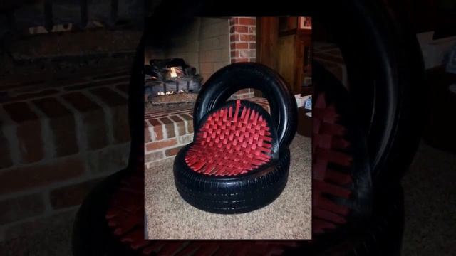 Дачное кресло из шин. Идеи для Дачи.