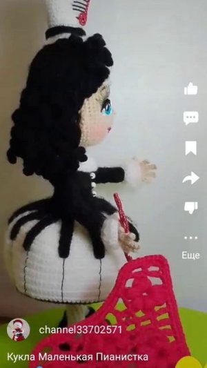 Кукла " Маленькая Пианистка "