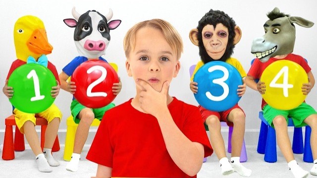 Майк играет в прятки с дядей — История для детей с масками животных