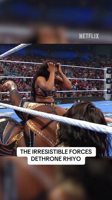 The Irresistible Forces are your new Women’s Tag Team Champions.  #Smackdown #WWEonNetflix
