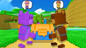 Баарен против брата, битва за сундук Super Bear Adventure