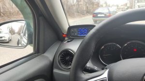 работа системы контроля слепых зон на дастере