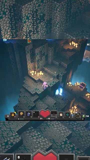 Поскользнулся в Minecraft: Dungeons