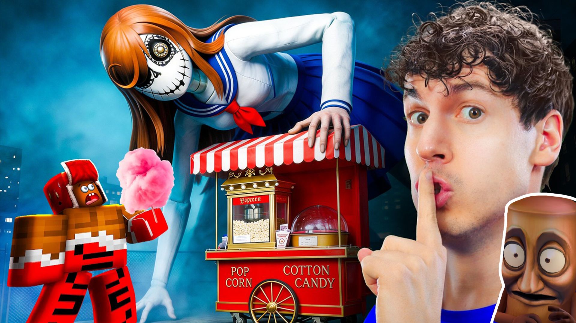 ТУНГ САХУР СМОТРИТ - НЕ ЕШЬ СЛАДКУ ВАТУ НОЧЬЮ! РОБЛОКС