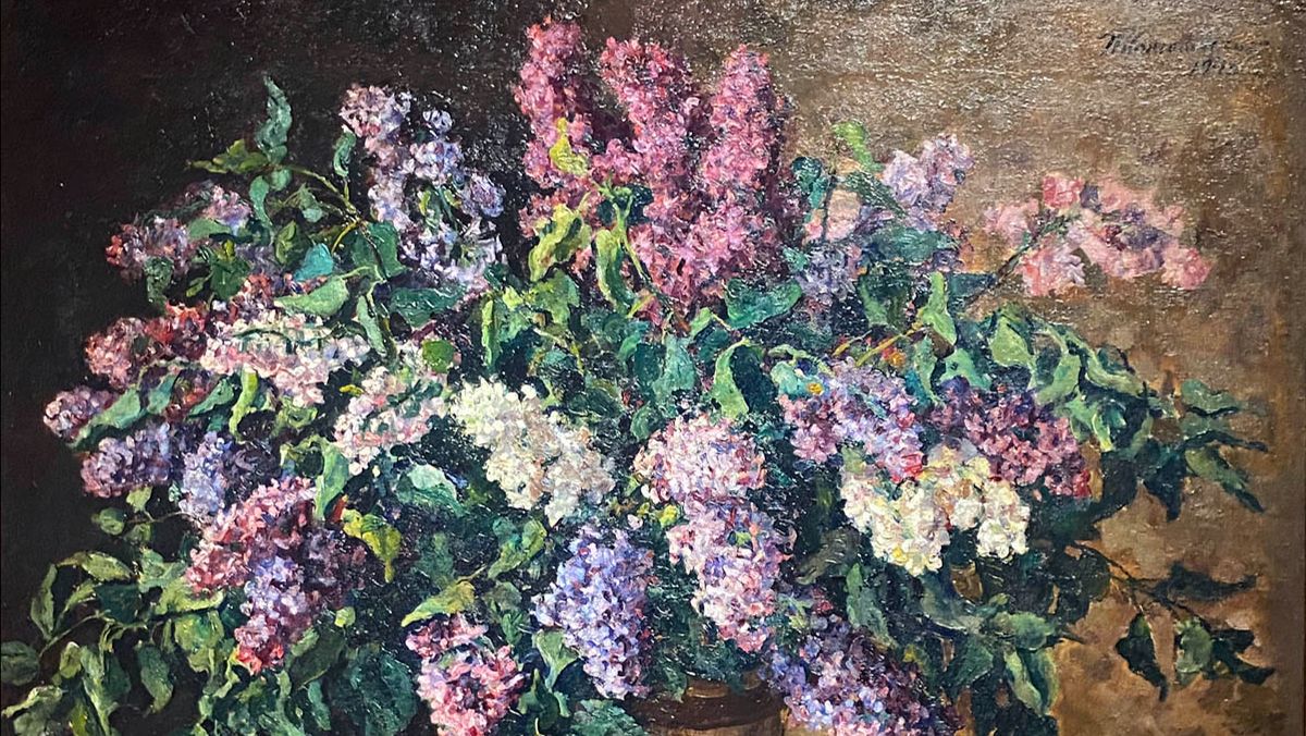 Пётр Кончаловский. Сад в цвету / Русский музей, кор. Бенуа. Санкт-Петербург