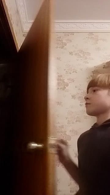 пов: житель из Майнркафта дёргает дверь