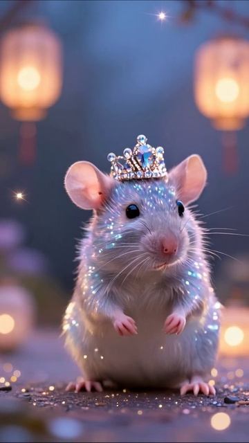 Королевская милота: волшебный момент с мышкой мыши волшебство милота