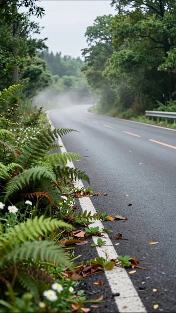 Тихая дорога через лесные просторы #природа #дорожнаяпоездка #мирприроды