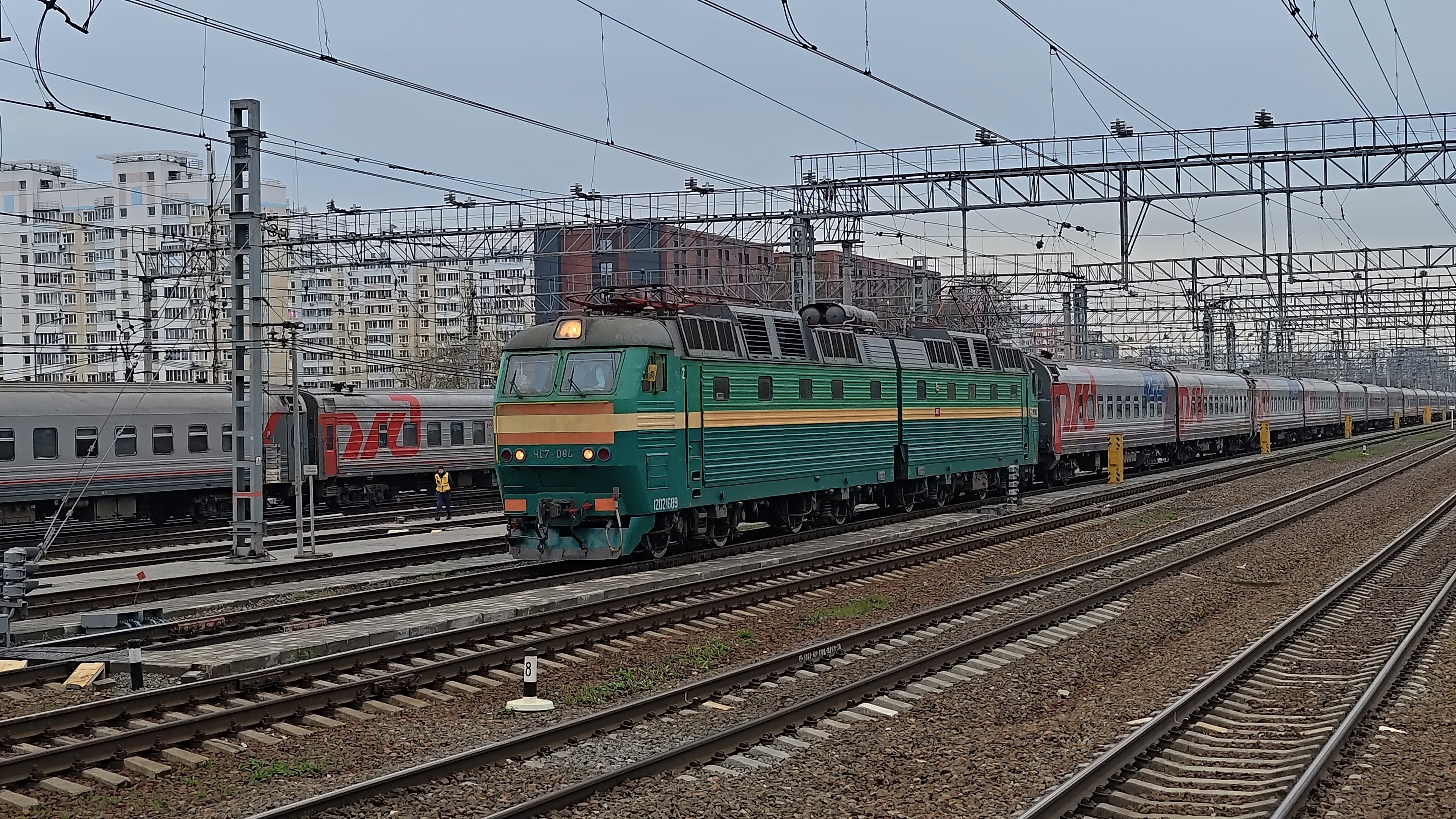 ЧС7-084 потянул 