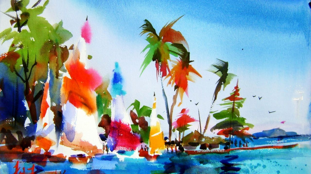 Акварели художника Фрэнка Френсиса