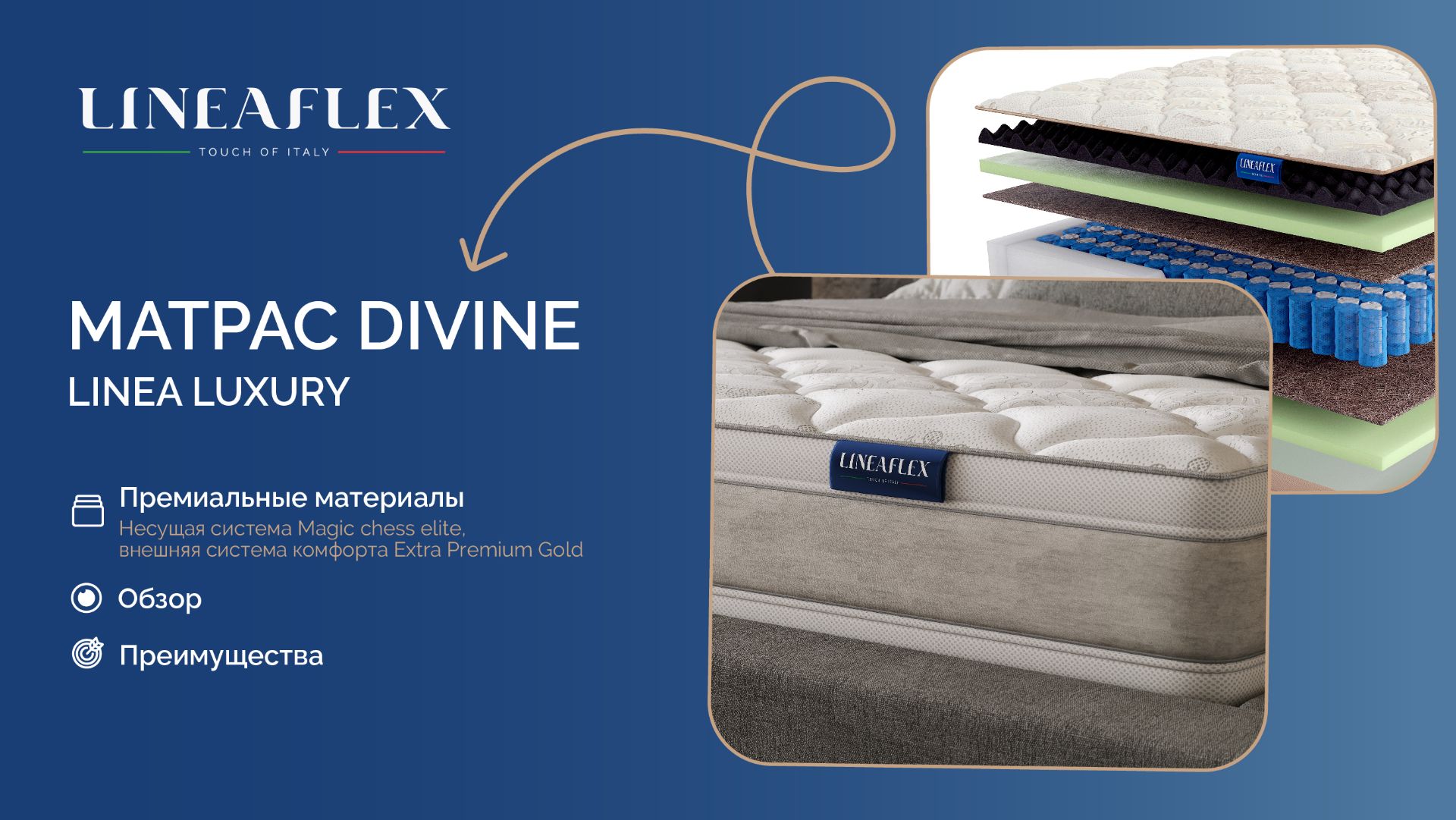 Итальянская эстетика сна. Divine Linea Luxury