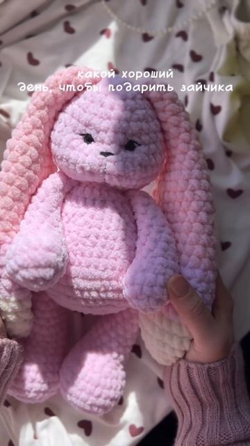 Зайка крючком амигуруми