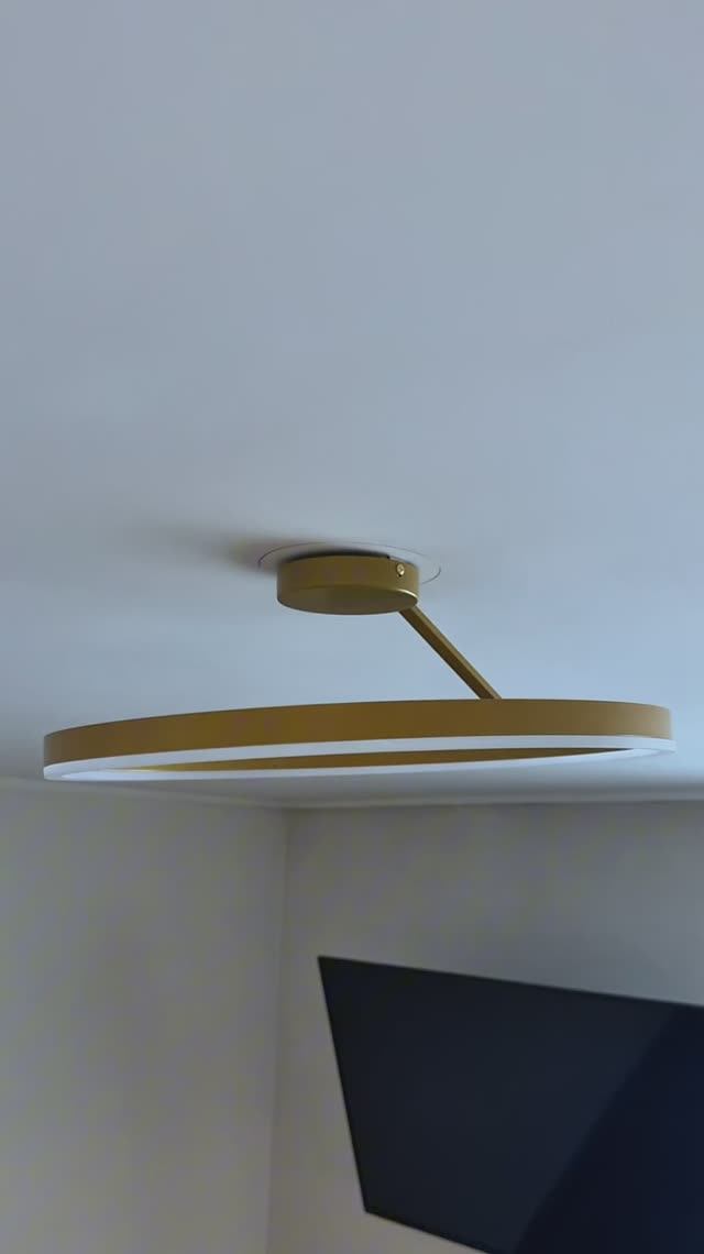 Люстра золотой нимб