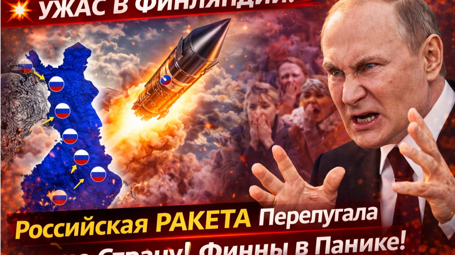 💥 УЖАС В ФИНЛЯНДИИ! Российская РАКЕТА Перепугало всю Страну! Финны в Панике! смотреть онлайн