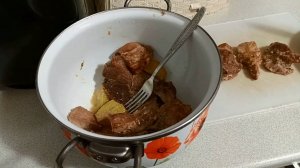 Мясо с картошкой.